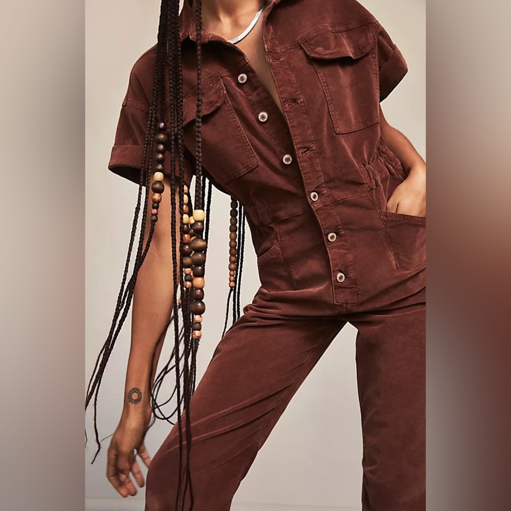 Free People Cord Jumpsuit - XS